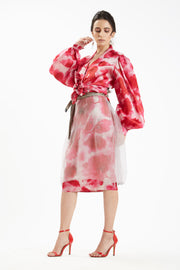 Nidhi Yasha-Multicolor Silk Organza Skirt Set-INDIASPOPUP.COM