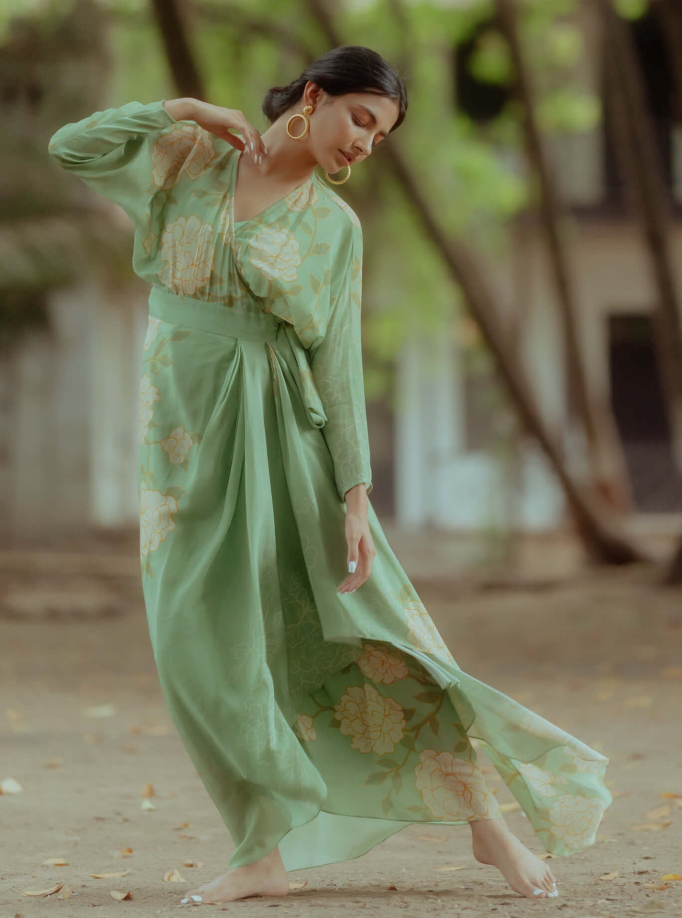 fern green dresses Paulmi & Harsh lapis length corset gown designed James As a Girl US Child Size:Child-8