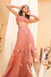 Silky Bindra-Dusty Pink Embroidered Palazzo Set-INDIASPOPUP.COM