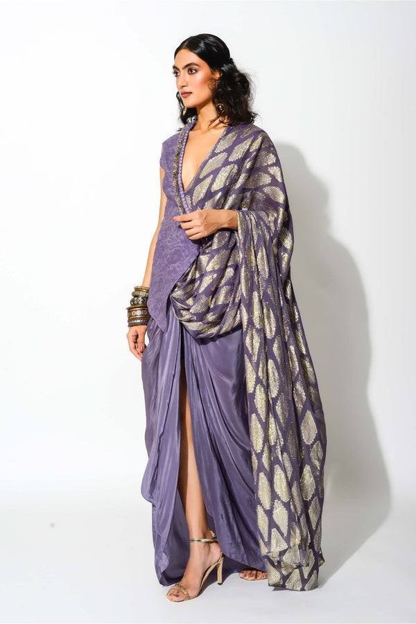 SAREE WITH BLAZER – The Chic Maharani