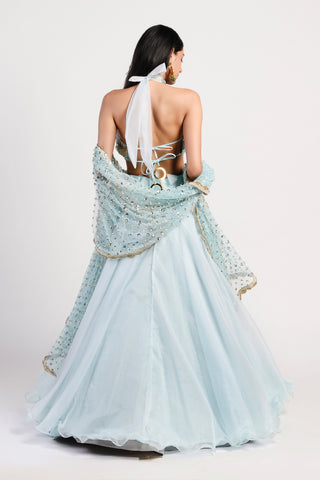 Rishi & Vibhuti-Ice Blue Lehenga Set-INDIASPOPUP.COM