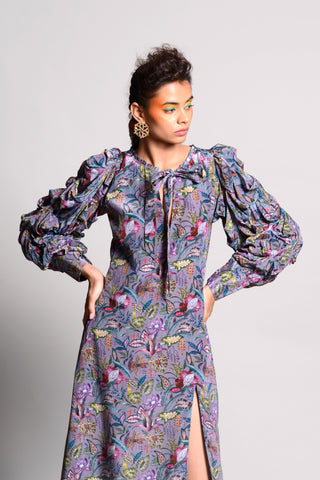 Rishi & Vibhuti-Jupitar Intricate Printed Dress-INDIASPOPUP.COM