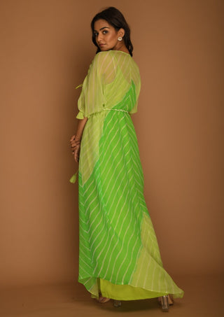 K-Anshika-Lime Green Kaftan Tunic-INDIASPOPUP.COM