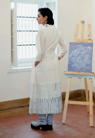 The Loom Art-A-Line Cloudy Day Dress-INDIASPOPUP.COM