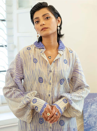 The Loom Art-Ice Blink Long Shirt-INDIASPOPUP.COM