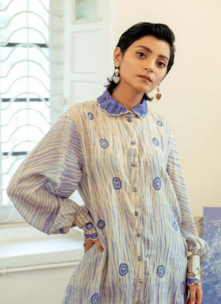 The Loom Art-Ice Blink Long Shirt-INDIASPOPUP.COM