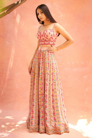 Aman Takyar-Light Pink Embroidered Sharara Set-INDIASPOPUP.COM