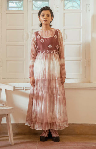 The Loom Art-Rosewood Roseate Bliss Dress-INDIASPOPUP.COM