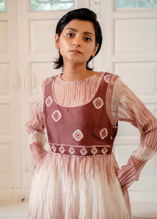 The Loom Art-Rosewood Roseate Bliss Dress-INDIASPOPUP.COM