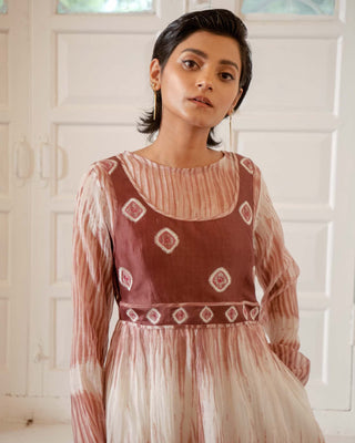 The Loom Art-Rosewood Roseate Bliss Dress-INDIASPOPUP.COM