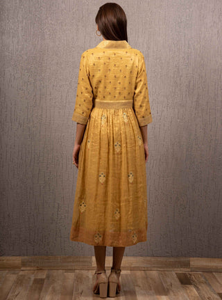 Gazal Mishra-Yellow Jacket Dress-INDIASPOPUP.COM