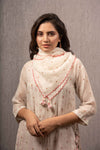 Gazal Mishra-Off-White Short Kurta And Skirt Set-INDIASPOPUP.COM