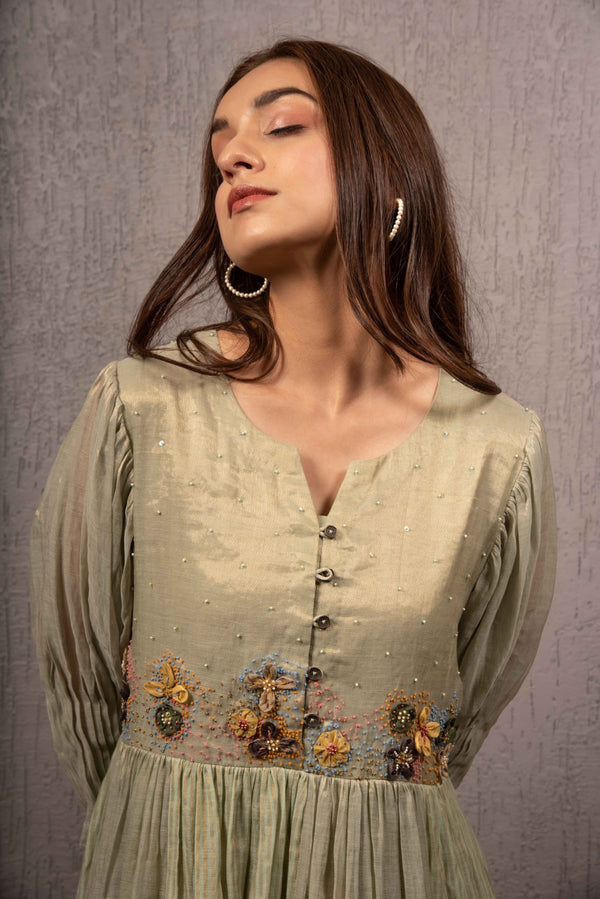 Gazal Mishra-Mint Green Dress-INDIASPOPUP.COM