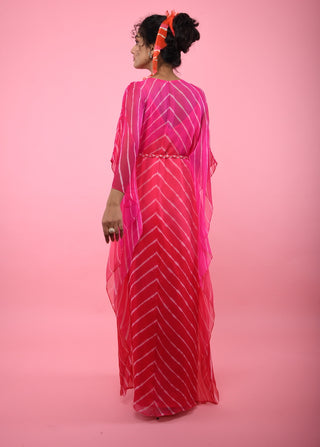 K-Anshika-Pink Kaftan Tunic-INDIASPOPUP.COM