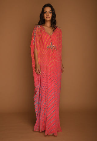 K-Anshika-Pink Kaftan Tunic-INDIASPOPUP.COM
