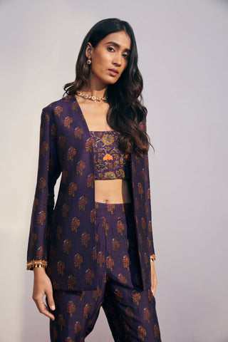 Drishti & Zahabia-Purple Pantsuit Set-INDIASPOPUP.COM