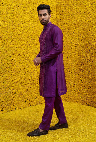 Mahima Mahajan-Raana Purple Kurta With Chudidar-INDIASPOPUP.COM