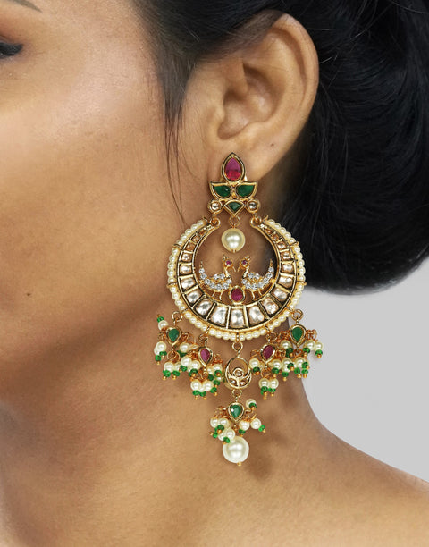 Tizora-Multicolour Finish Earrings-INDIASPOPUP.COM