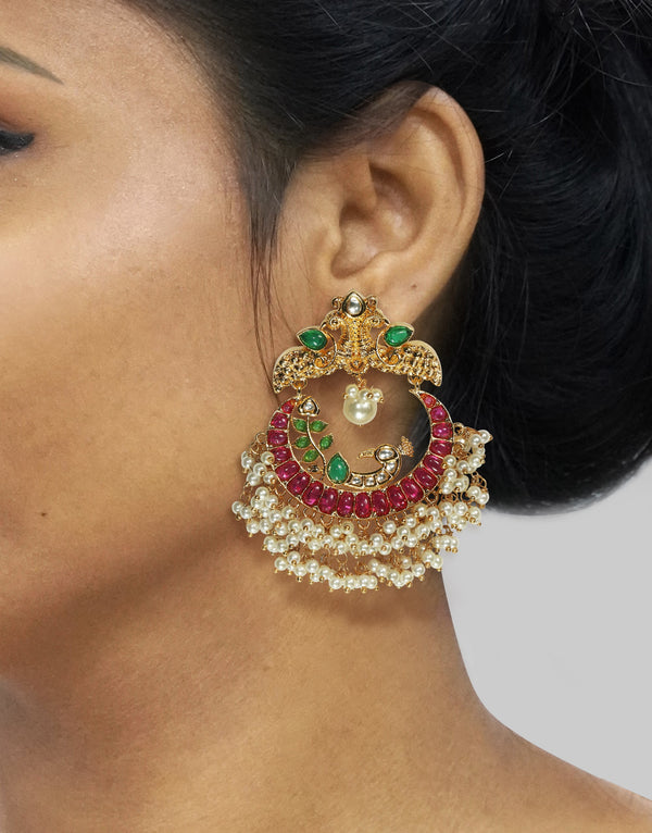 Tizora-Multi-Colour Finish Chandbalis-INDIASPOPUP.COM