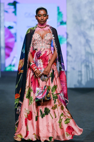 Mahima Mahajan-Blush Pink Printed Anarkali Set-INDIASPOPUP.COM