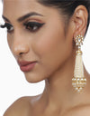 Gold & White Mavisha Kundan Earring