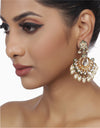 Green Vaidehi Kundan Chandbali
