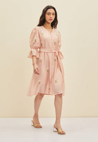 Meadow-Blush Pink Estee Dress-INDIASPOPUP.COM