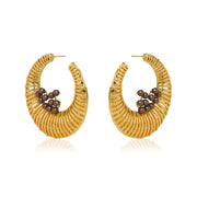Esme-Marella Hoop Earrings-INDIASPOPUP.COM