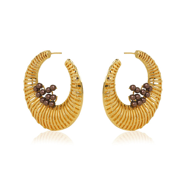 Esme-Marella Hoop Earrings-INDIASPOPUP.COM