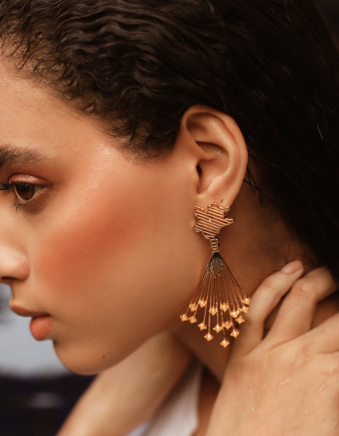 Esme-Marcelline Earrings With Swarovski-INDIASPOPUP.COM
