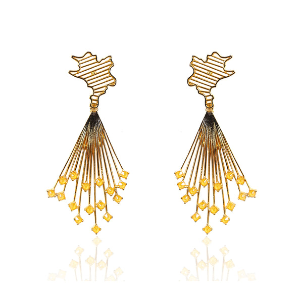 Esme-Marcelline Earrings With Swarovski-INDIASPOPUP.COM