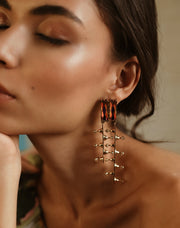 Esme-Isla Earrings With Swarovski Baguette-INDIASPOPUP.COM