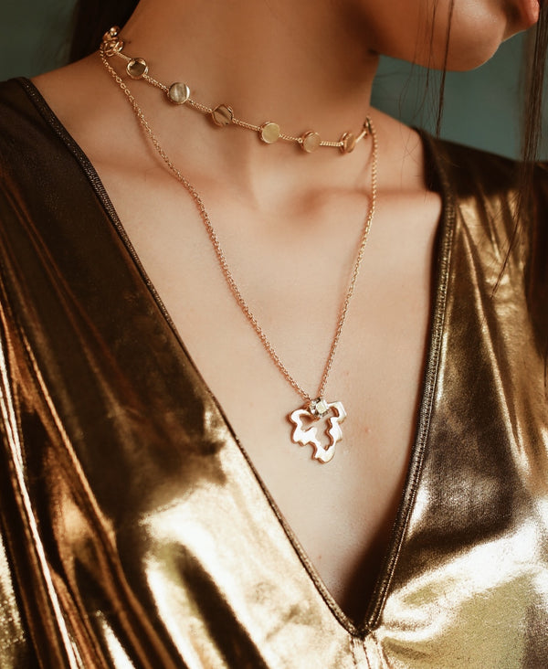 Esme-Naia Pendant With Swarovski Rounds-INDIASPOPUP.COM