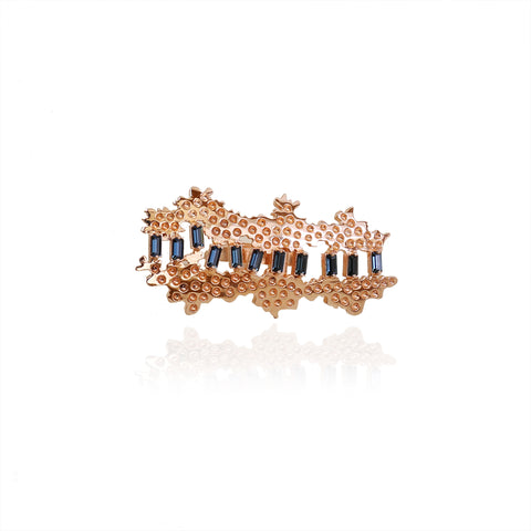 Esme-Wade Ring With Swarovski Baguettes-INDIASPOPUP.COM