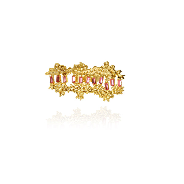 Esme-Wade Ring With Swarovski Baguettes-INDIASPOPUP.COM