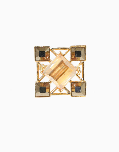Esme-Metallic Grey & Gold Yangko Cuff Link-INDIASPOPUP.COM