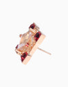 Esme-Red & Gold Quadrille Earring-INDIASPOPUP.COM