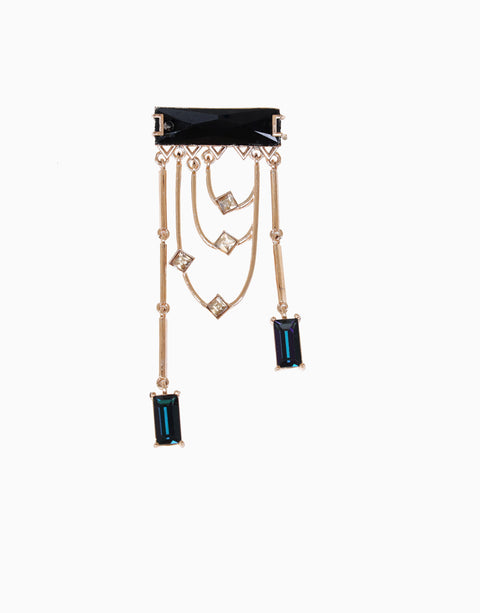 Esme-Black & Blue Tango Earring-INDIASPOPUP.COM