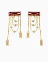 Esme-Multicolor & Gold Tango Earring-INDIASPOPUP.COM