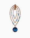 Esme-White & Blue Yoruba Earring-INDIASPOPUP.COM