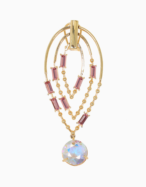 Esme-Pink & White Yoruba Earring-INDIASPOPUP.COM