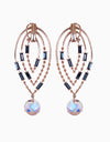 Esme-Blue & White Yoruba Earring-INDIASPOPUP.COM
