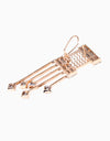 Esme-White With Gold Cancan Earring-INDIASPOPUP.COM