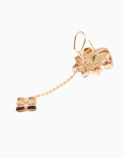 Esme-Gold & Grey Folk Earring-INDIASPOPUP.COM