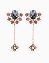 Esme-Gold & Grey Folk Earring-INDIASPOPUP.COM