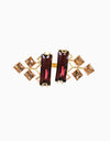 Esme-Light Gold & Maroon Capoeira Ring-INDIASPOPUP.COM