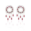 Esme-Dove Pink Silver Earring-INDIASPOPUP.COM