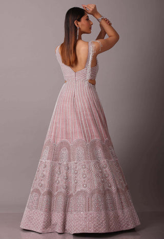Disha Patil-Mauve Embellished Gown-INDIASPOPUP.COM