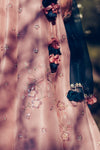 Madsam Tinzin-Forest Green & Mauve Lehenga Set-INDIASPOPUP.COM