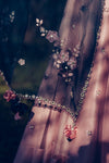 Madsam Tinzin-Forest Green & Mauve Lehenga Set-INDIASPOPUP.COM